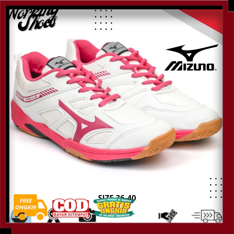 SEPATU KEREN MODEL BARU BEST SELLER /Sepatu Olahraga Mizuno Thunder Blade Badminton Bulutangkis Wani