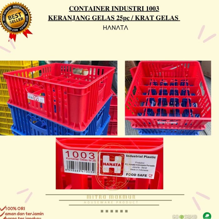 

CONTAINER INDUSTRI PIRING DAN GELAS/KONTAINER/KRAT PIRING DAN GELAS - 1004/PIRING