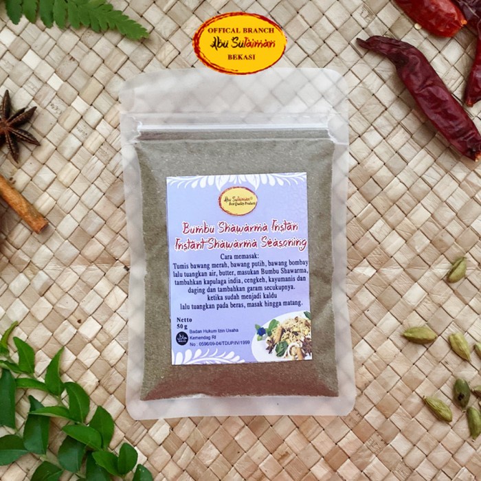 

Bumbu Nasi Shawarma Sachet / Shawarma Seasoning Sachet Abu Sulaiman