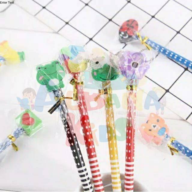 

Pensil Penghapus 2B Karakter Lucu 2in1 BIG / Ecer