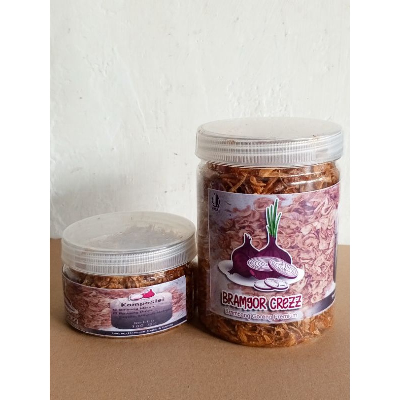 

Bawang goreng super asli Grade A tanpa campuran tepung 250 gr, 150 gr,100 gr