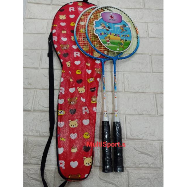 RAKET BADMINTON ANAK PENDEK  ISI 2 PCS