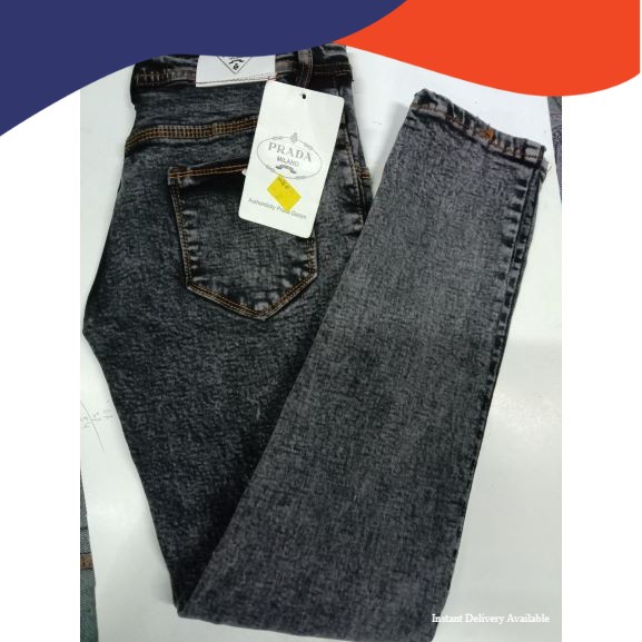 Celana jeans wanita skinny  PRADA soft jeans BLACKSNOW//iceblue//navy//hitam//putih(spray)/ Silver