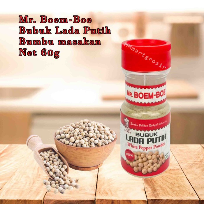 

NEW Promo Best Seller Mr. Boem-Boe / Bubuk Lada Putih / 60g / Bumbu masakan
