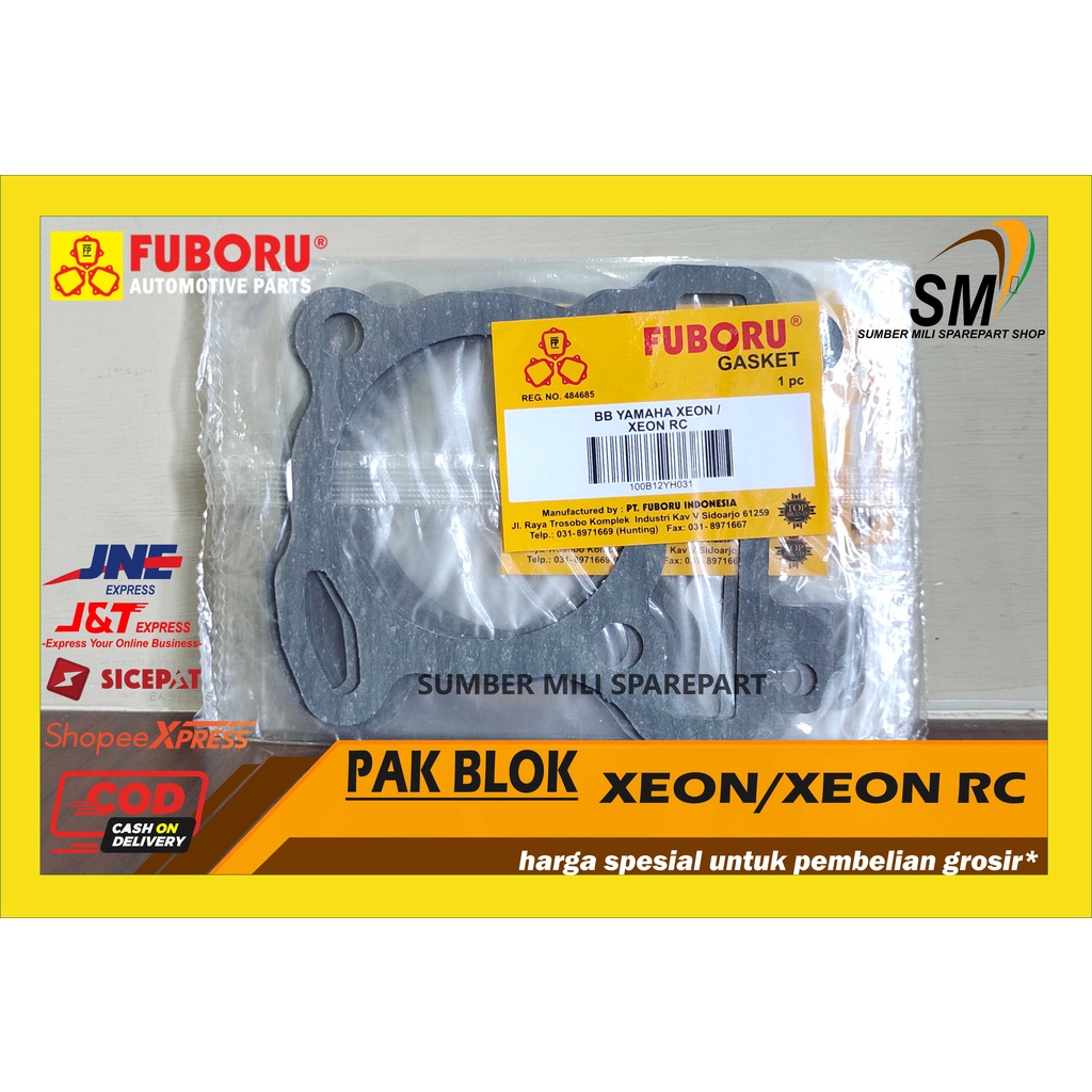 GASKET/ PAKING BLOK BAWAH XEON/ XEON RC FUBORU