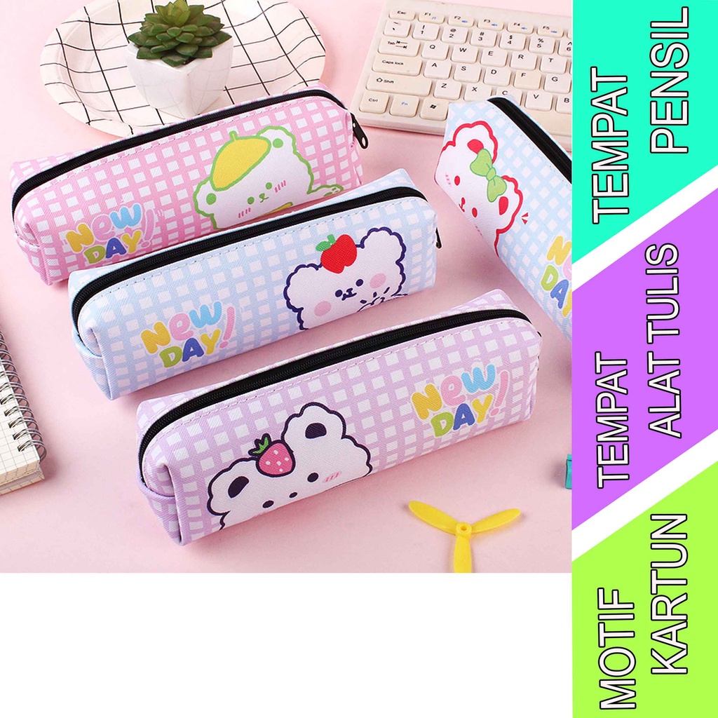 

Tempat Tulis Motif Kartun - Tempat Pensil - Tempat Alat Tulis
