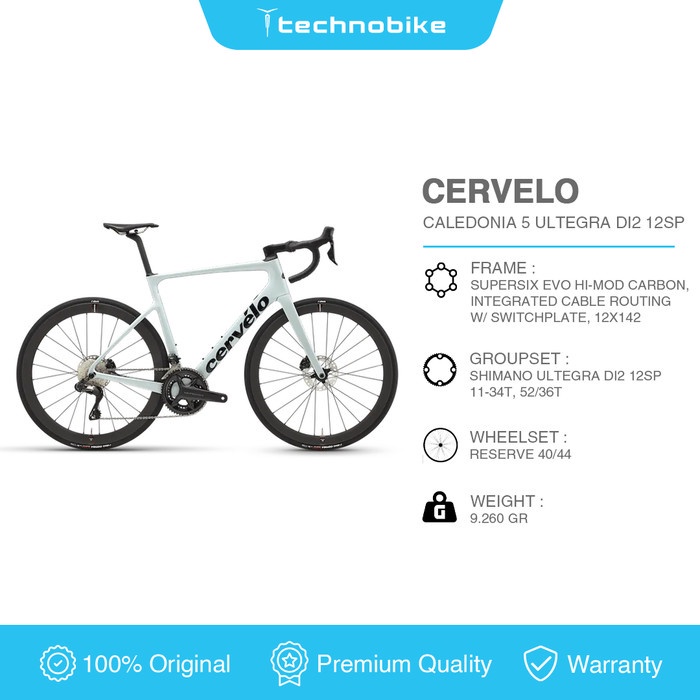 Sepeda Roadbike Cervelo Caledonia 5 Disc Shimano Ultegra DI2 12 Speed