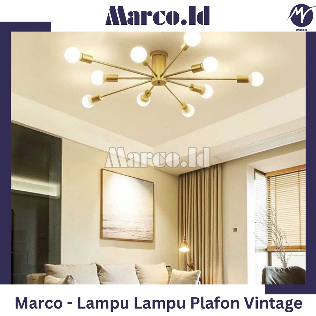 Lampu Lampu Plafon Vintage Ceiling Lights Cabang 10 E27