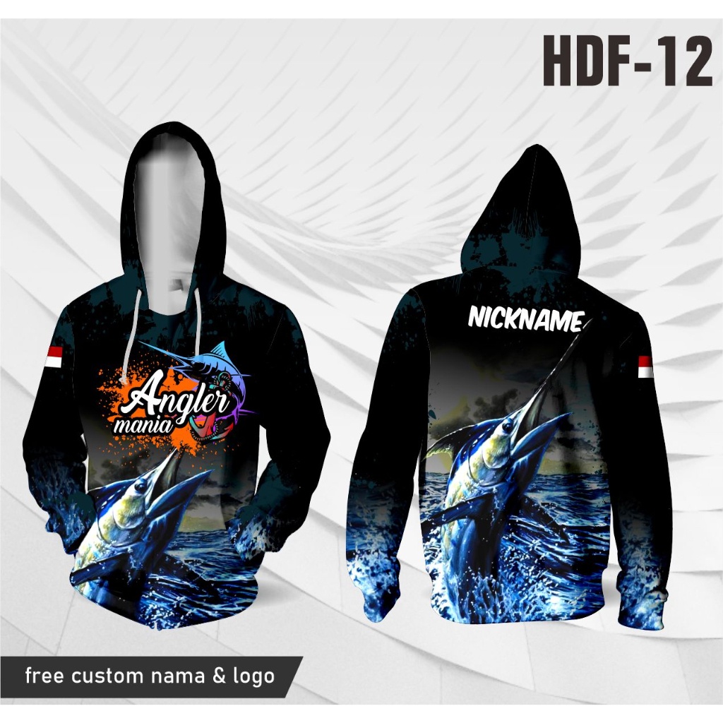 Jersey hoodie mancing mania baju angler kaos fishing strike lengan panjang Best Seller