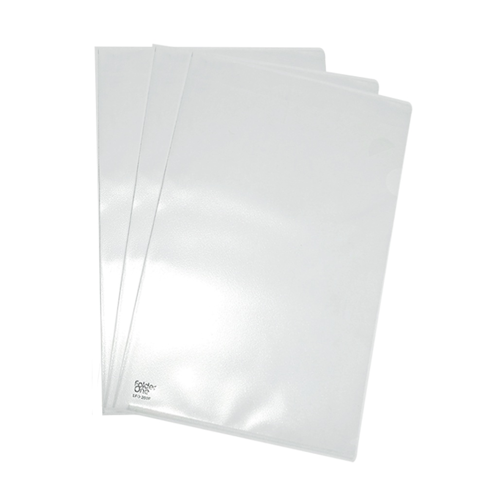 

MY FOLDER - Map L Kulit Jeruk Bening Clear Sleeve Holder F4 CPP - Lusin