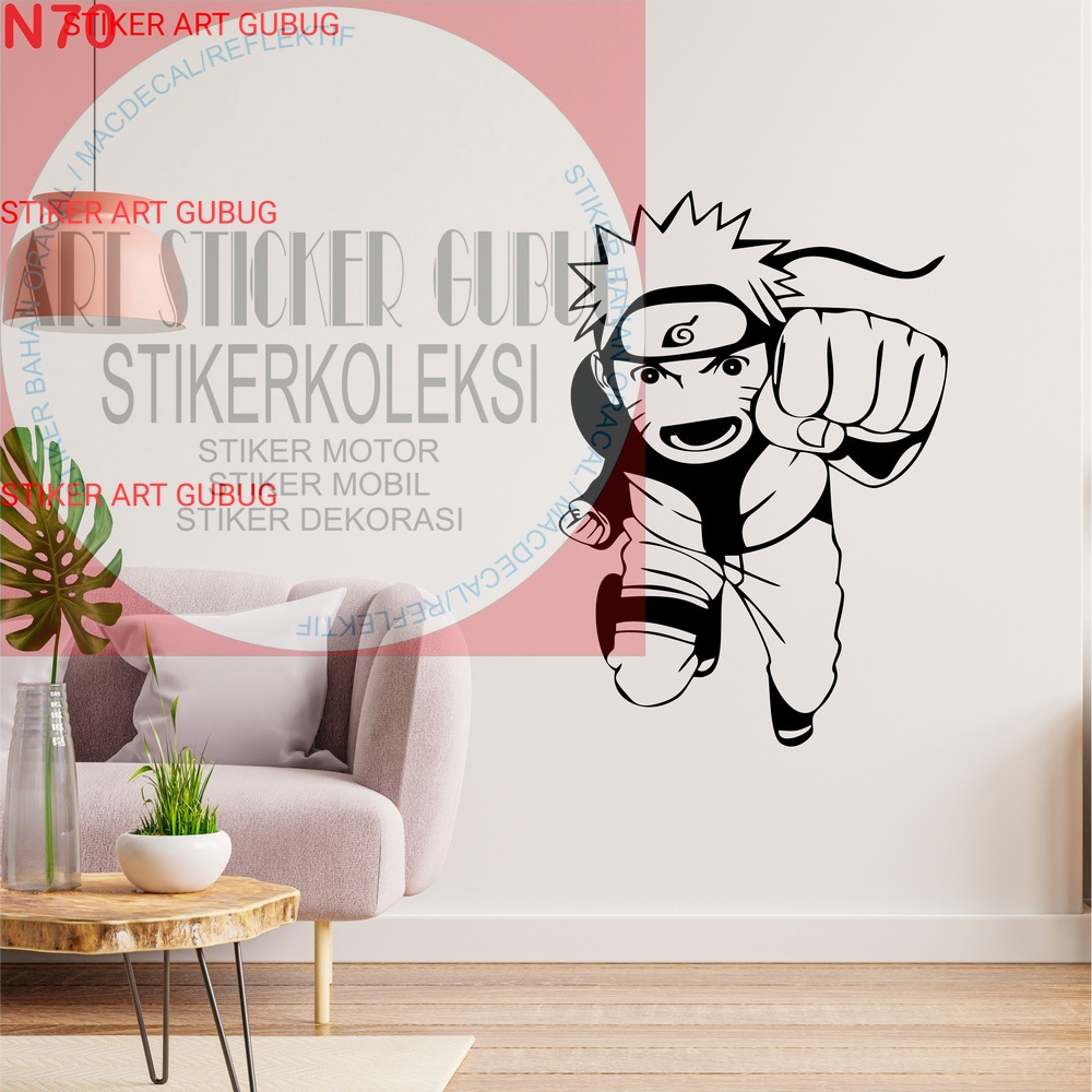 Stiker dinding NARUTO sticker cutting wall stiker stiker tembok stiker kaca stiker kamar