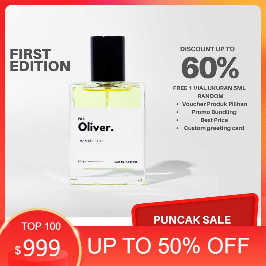 Hambel parfum- For Oliver | Vanilla & Coffee | parfum Unisex