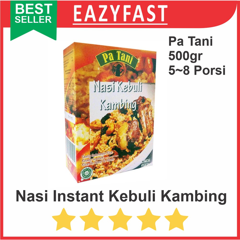 

Nasi Instan Liwet Kebuli Kambing 500gr Beras Bumbu Rasa Makanan utk Oleh2 Traveling Camping