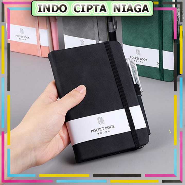 

ICN - TaffHOME Buku Catatan Harian Notebook with Strap Ledger Pen Holder - LXY0133