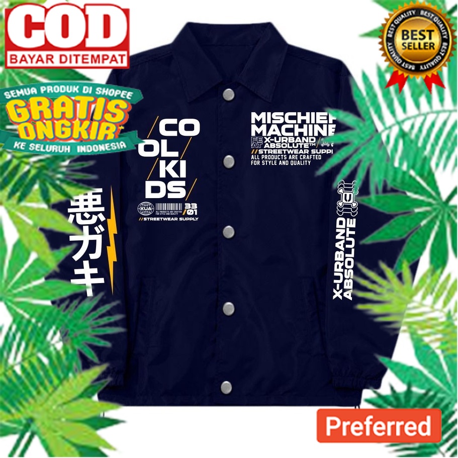 X urband Absolute Jaket Coach Anak Anak Windproof Laki Laki-Perempuan Usia 1-11thn// JAKET KEREN MOD