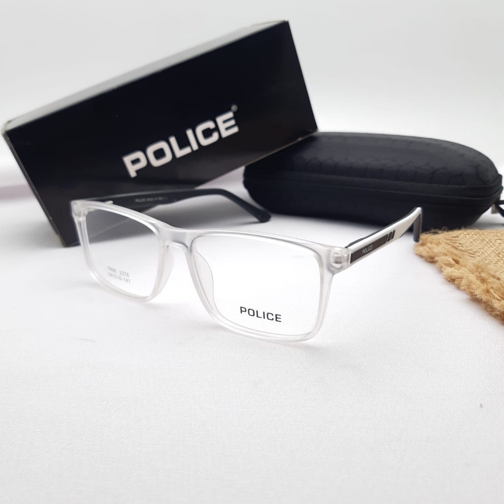 #BEST SELLER# KACAMATA FRAME POLICE 2278 FULLSET ORIGINAL MATERIAL FRAME POLYCARBONATE LENSA PLUS/MI