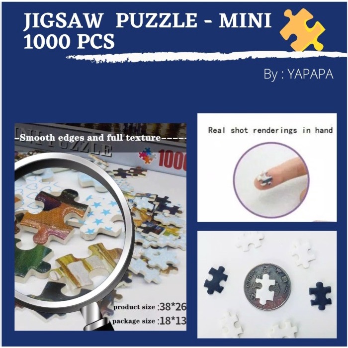 JIGSAW PUZZLE MINI 1000 PCS - LOST KINGDOM ADULT MINI PUZZLE DEWASA - BINGKAI SAJA
