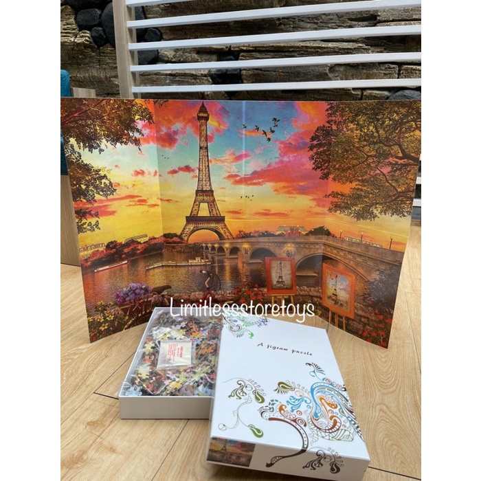 Puzzle Jigsaw 1000 Pcs PARIS SUNSET uk 50 x 75 cm Tebal Puzzle 2mm