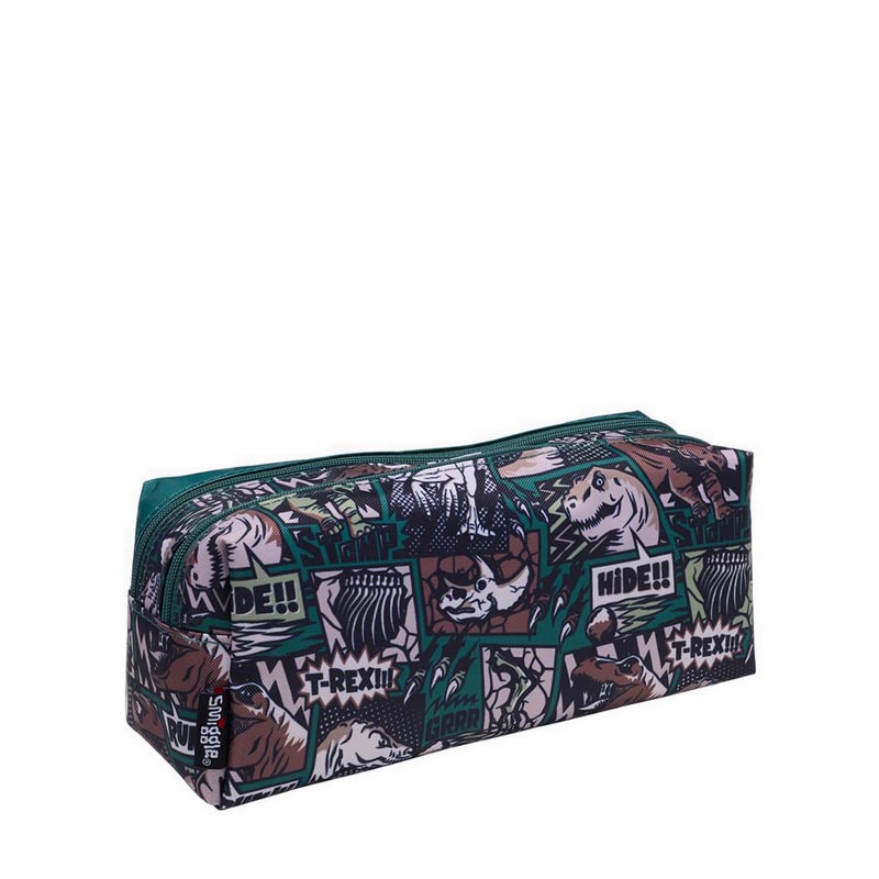 

Smiggle Wonder World Twin Zip Pencil Case - IGL442947GRN
