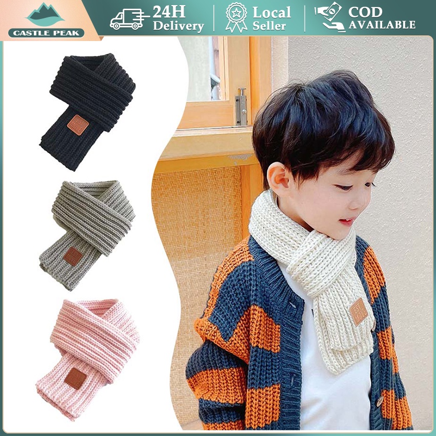 Scarf Long Kids Syal rajut wool anak Scarf infinity wool long kids