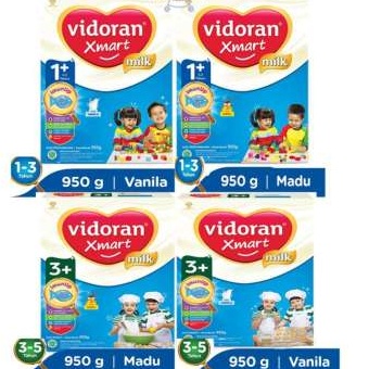 Vidoran Xmart 1+ _ susu formula bayi_Vidoran Xmart Madu dan Vanila