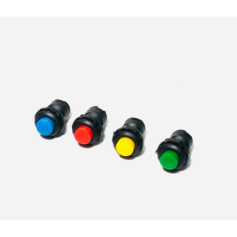 Switch Push On Off 12mm Variasi Warna