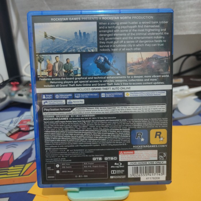 MURAH-  bd ps4 kaset game grand theft auto v GTA V- 1.2.23