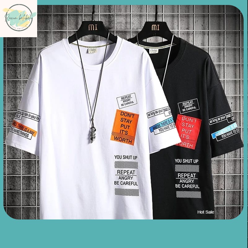 KAOS PRIA TERBARU / COD-baju oversize size ML ,XL,XXL,3XL kaos distro baju bandung t-shirt oversize 