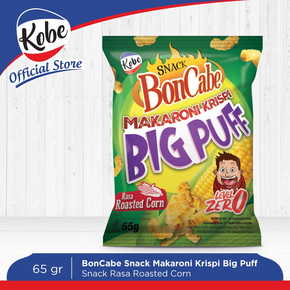 

Kobe Snack Boncabe Makaroni Krispi Big Puff Rasa Roasted Corn 65gr