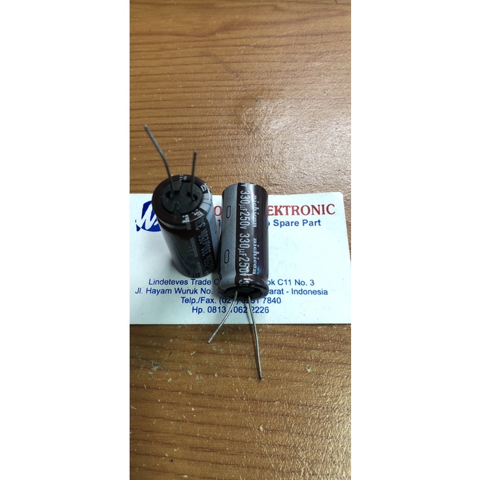CAPACITOR ELCO 330UF-250V nichicon