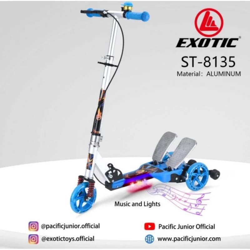 SKUTER Exotic Scooter ST 8135 Pedal Besi / Scooter Pedal / Skuter Injak HP BESI