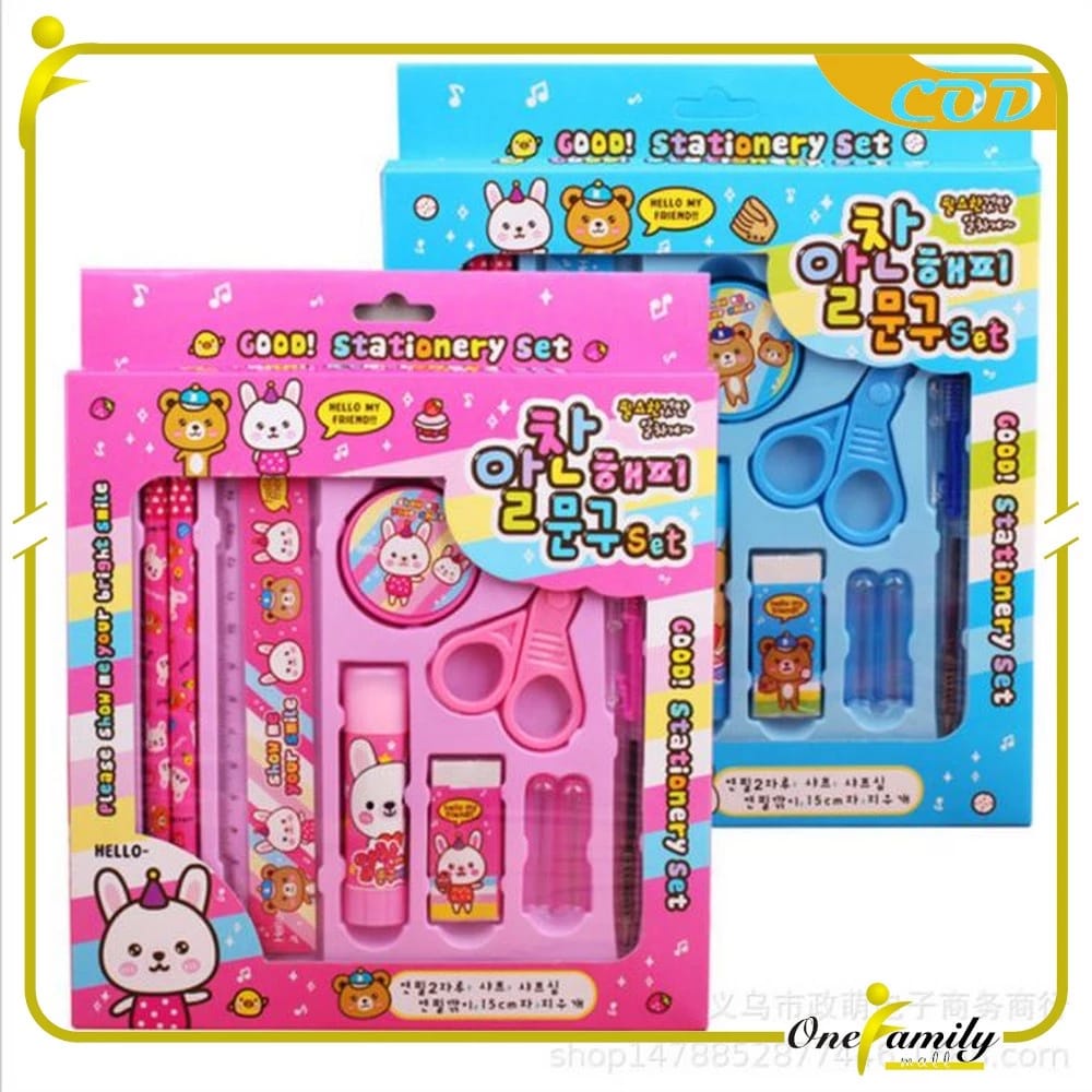 

Paket Alat Tulis Anak TK Stationery Kids Set 8in1 A26