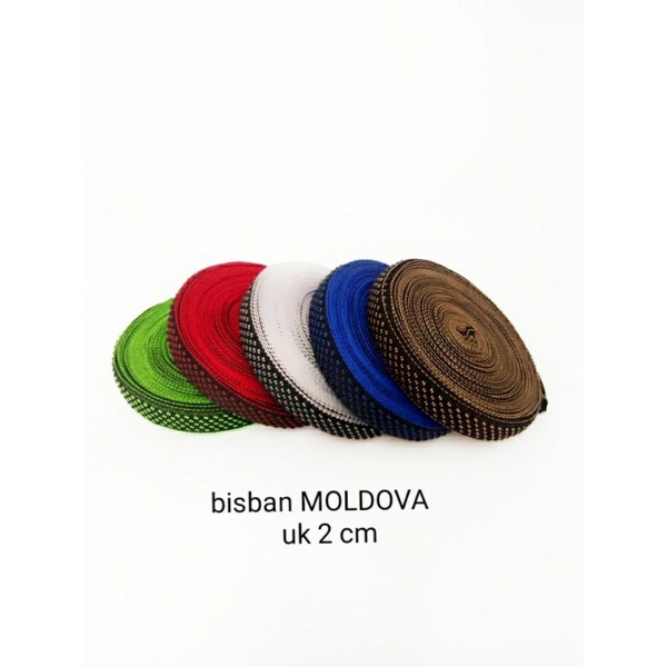 bisban tali webbing motif moldova ukuran 2 cm terbaru