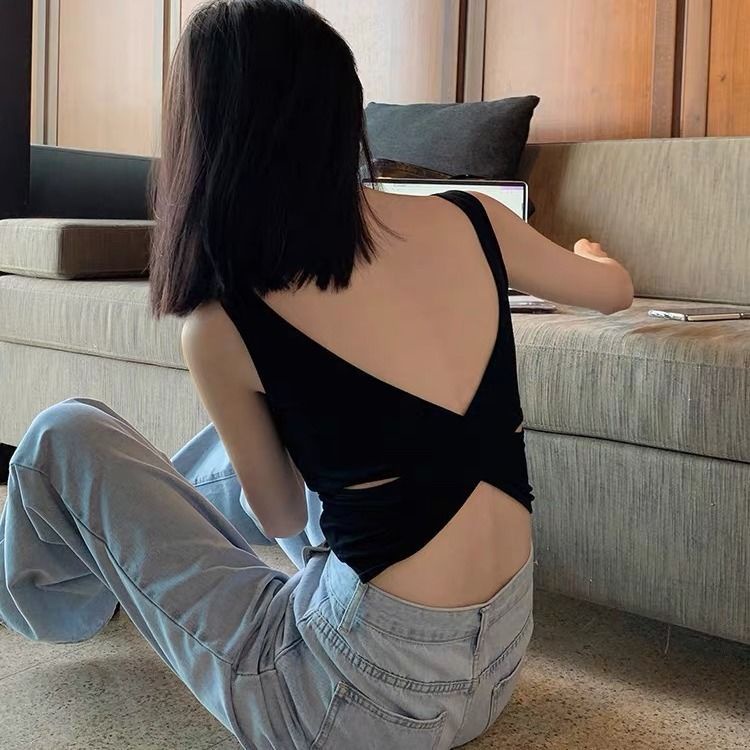 19A. Tanktop busa Backless tali silang atasan fashion TANKTOP 42 tali silang belakang