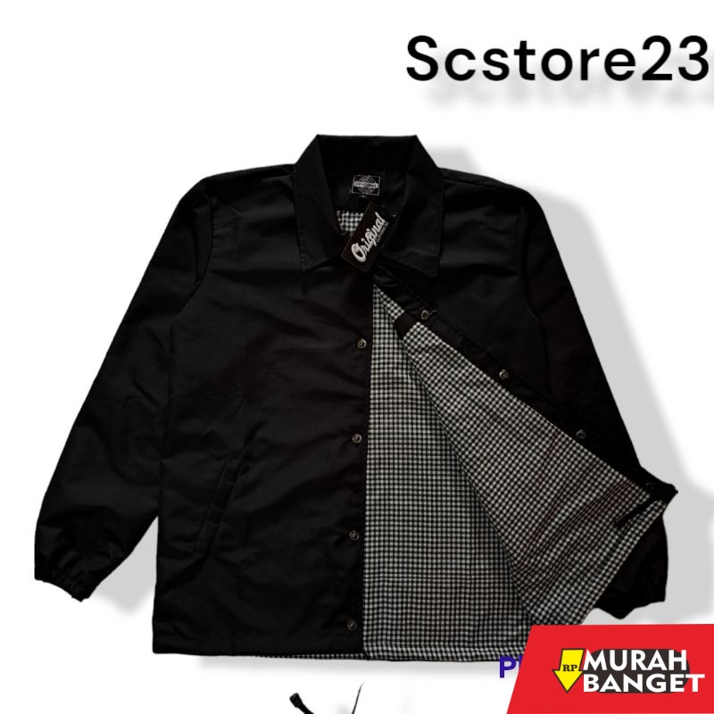 Outer pria  ukuran besar- JAKET COACH POLOS JUMBO TERLARIS ANTI AIR / COACH JAKET PRIA WANITA TERLAR