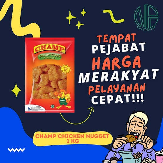 

nugget CHAMP 1kg enak - FRESH FOOD ENAK