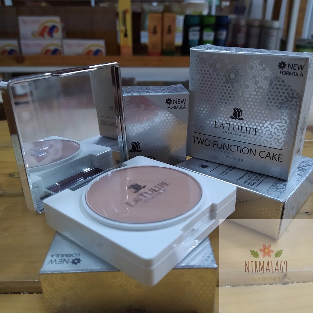 La Tulipe Two Way Cake 13gr/latulipe bedak padat/bedak la tulipe two way cake/dempul wajah/latulip b