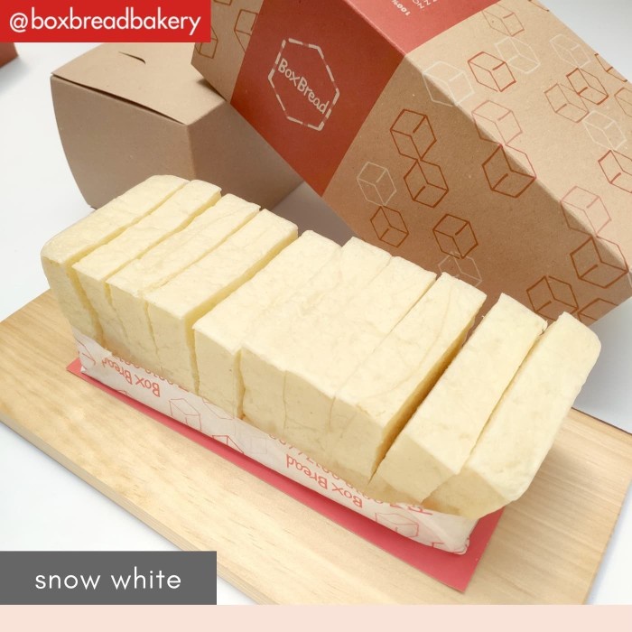 

BEST SELLER - Roti Snow White Hokkaido - BoxBread Loaf Kualitas terjamin
