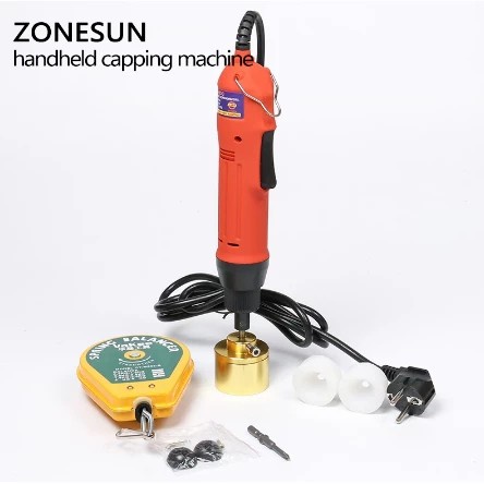 ZONESUN Portable Hand held Electric Bottle Capping Machine for Screw