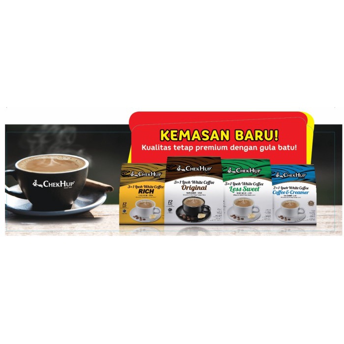 

Chek hup less sugar ipoh white coffee/ kopi less sugar checkhup