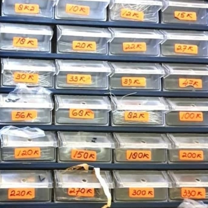 Resistor 0.25 watt 5% 1 mega ohm 1Mega -BSS12