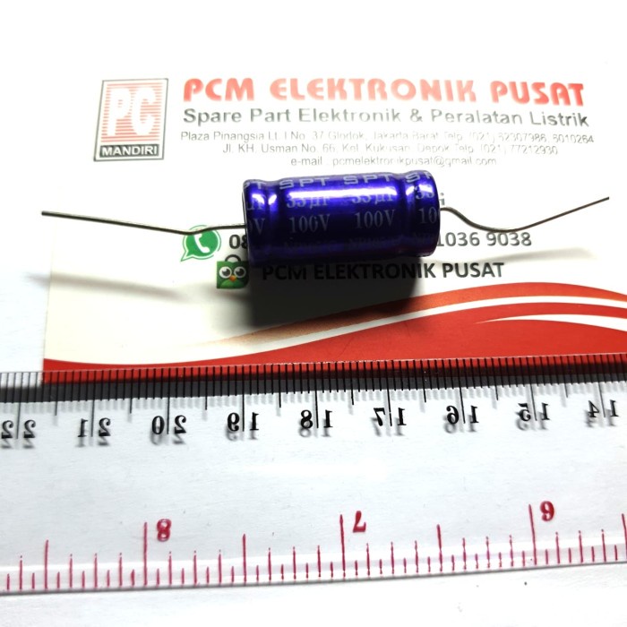 Elco non polar 33uf 100v 33 mikro 100 volt 105' -BSS12