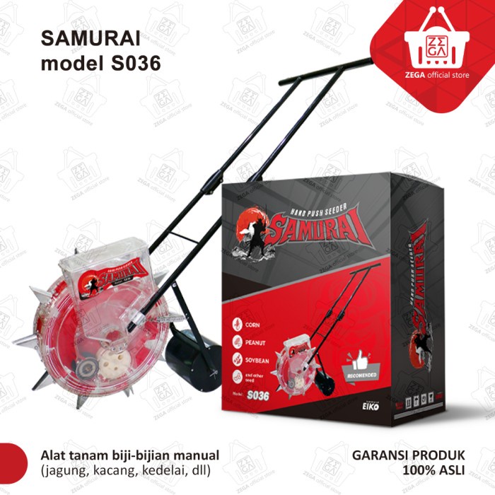 Alat tanam Jagung / kacang / padi / biji-bijian tipe dorong