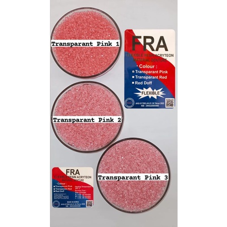 Valplast Merek FRA (500gram) Bahan Gigi Palsu