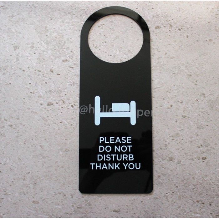 

JQ51 Door Sign Hanger Acrylic Do Not Disturb | Door Sign Akrilik