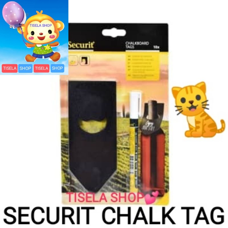 

Securit Talk Chalk Board Botol 15 Cm Tag plus Marker