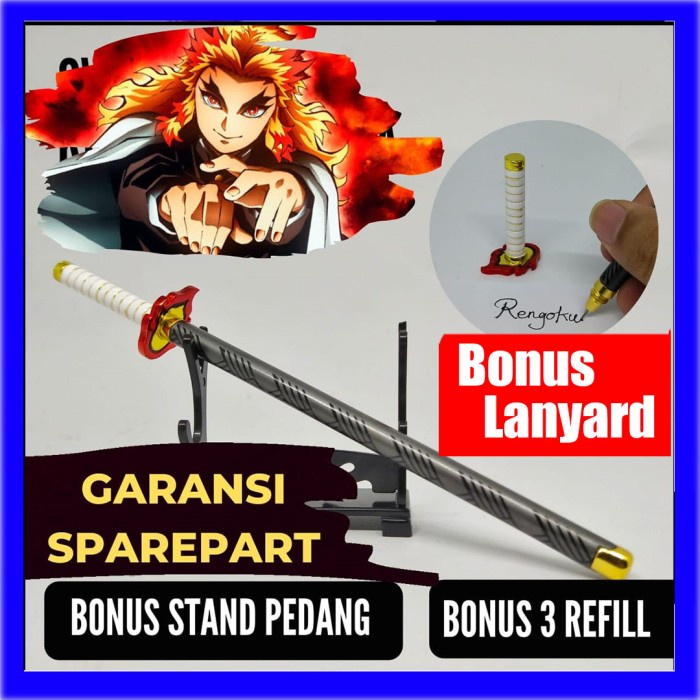 

Ready Pulpen Pedang Sword Pen Rengoku Anime Demon Slayer Kimetsu no Yaiba