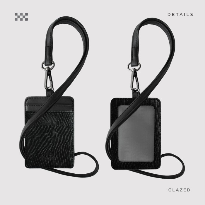 

Best Seller- Ray Cláyn - ID Card Lanyard II/ Name Tag / Lanyard ID Cardholder Kulit - Glazed, Tanpa Box