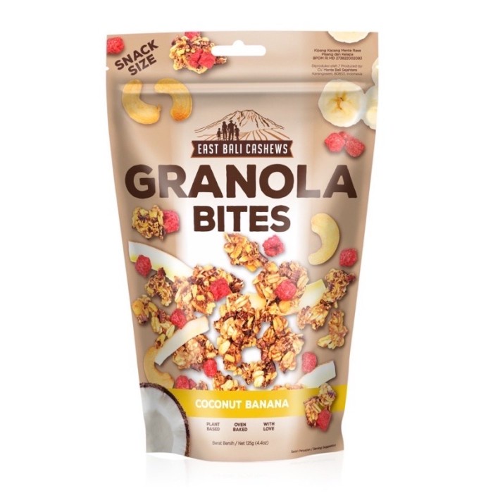 

✨PROMO✨ -[PROMO] Granola Bites East Bali Cashews 125 Gram - COCONUT BANANA