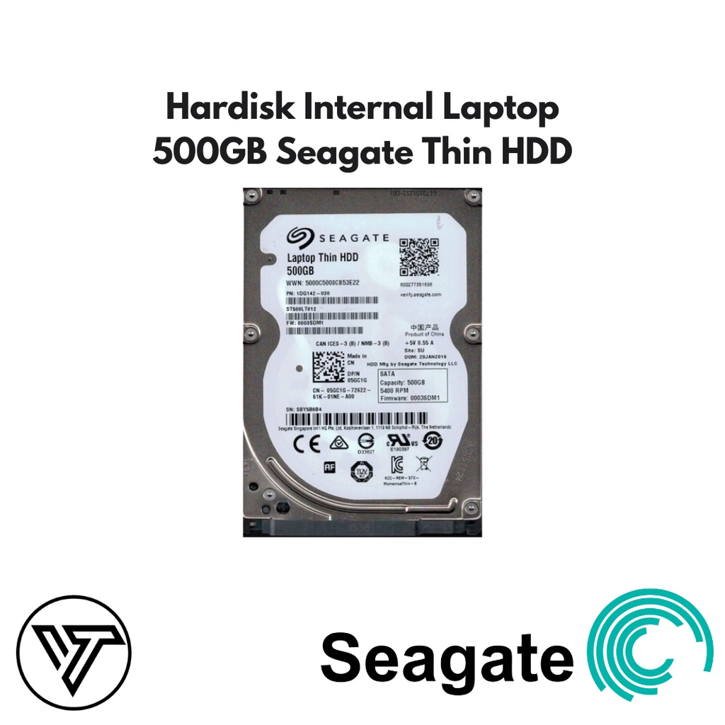 Hardisk Internal Laptop  500GB Seagate Thin HDD